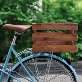 Велосипедный ящик Вася темно-коричневый