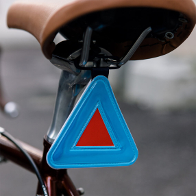 Светоотражающий треугольник it's my!bike голубой