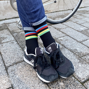 Носки it's my!bike Cycling Rainbow Black 36-40