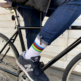 Носки it's my!bike Cycling Rainbow White 36-40