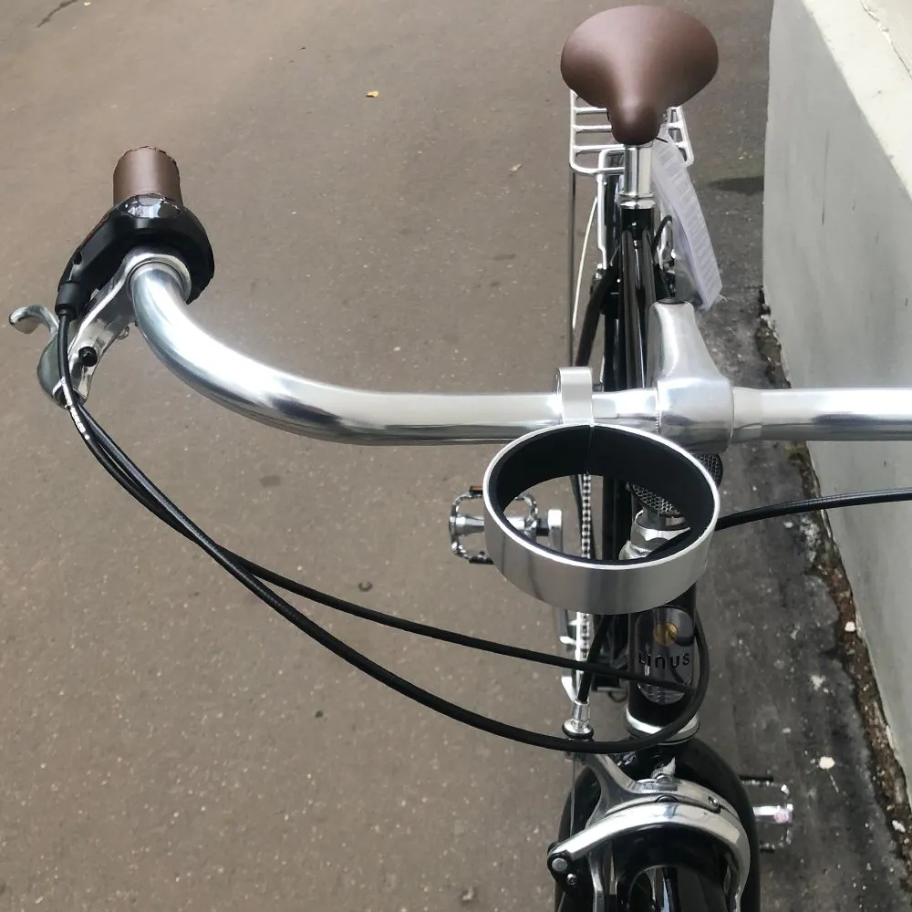 Капхолдер на руль серебряный - фото 3