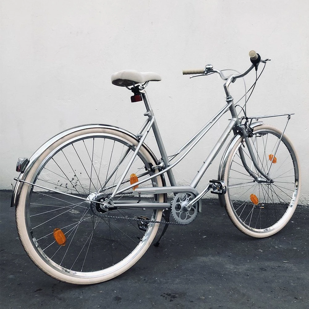 Велосипед CREME CAFERACER LADY SOLO BRIGHT SILVER (7 speed) M - фото 4