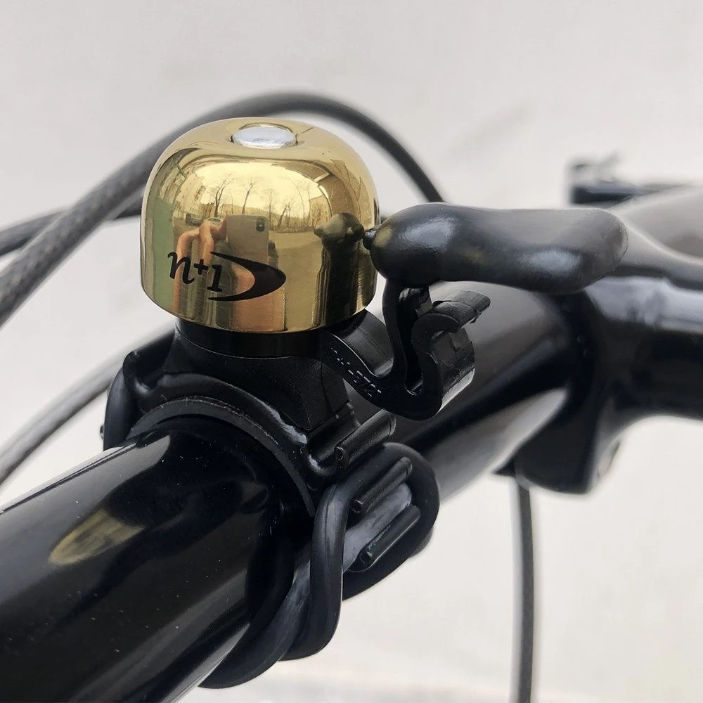 Звонок из латуни с быстросъемным креплением - фото 1