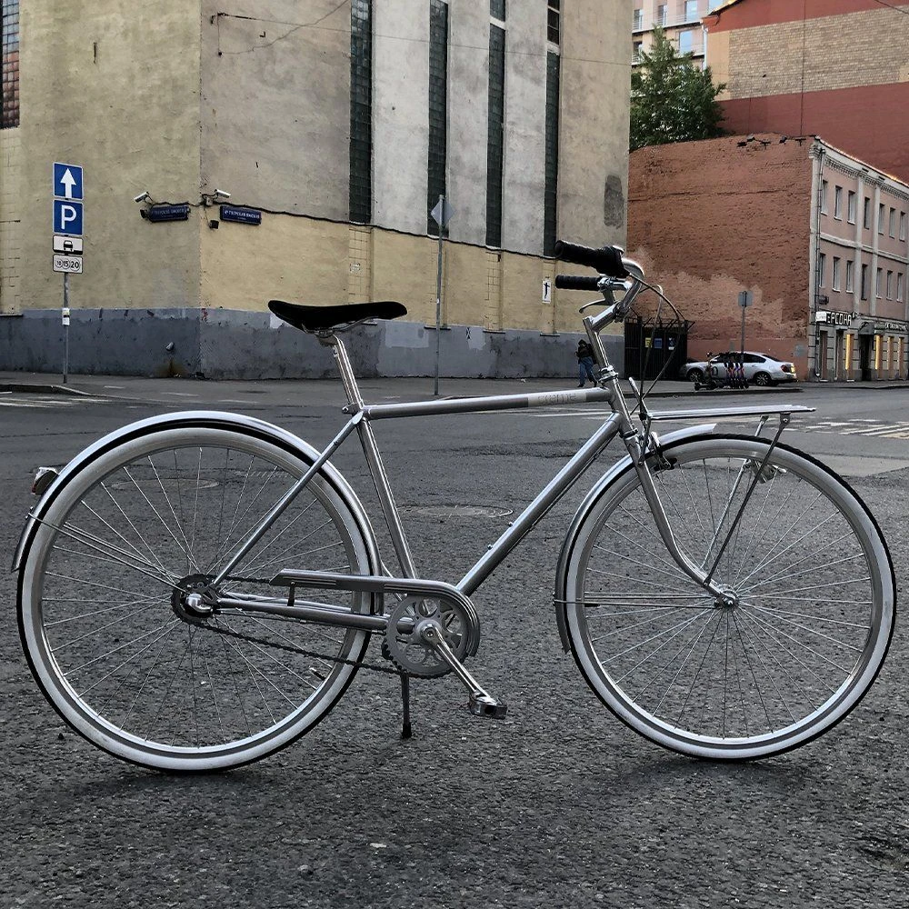 Велосипед CREME CAFERACER UNO CHROME M/L - фото 1