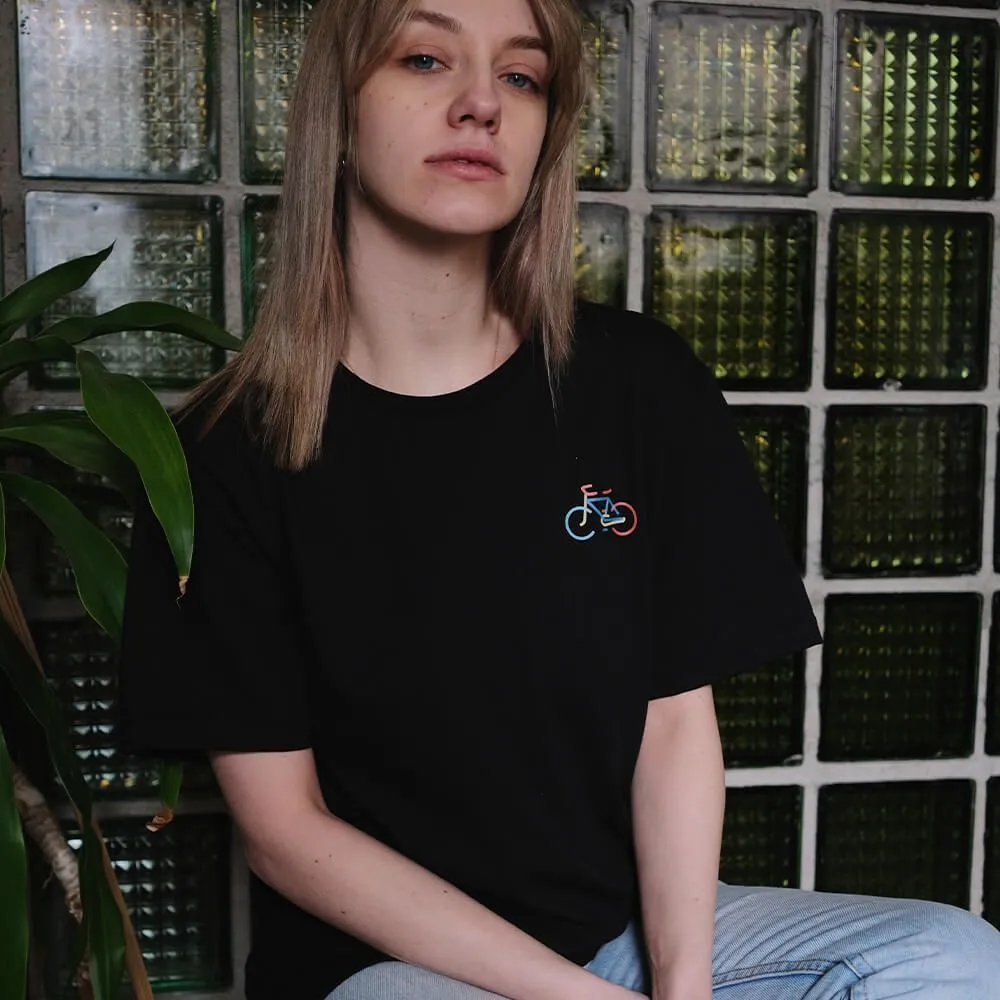 Футболка it's my!bike черная с велосипедом - фото 1