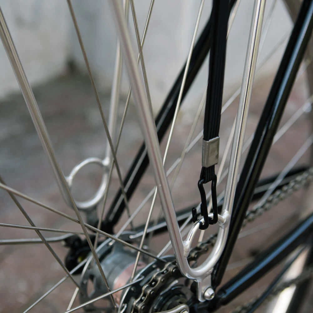 Багажная резинка тройная для велосипеда 55 см NUVO черная - фото 4