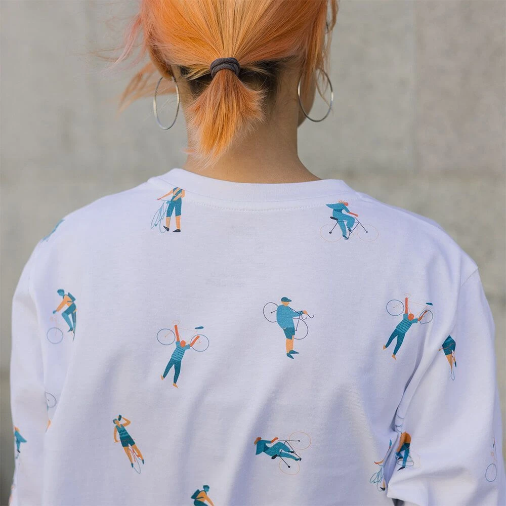 Лонгслив it's my!bike с велосипедами - фото 7