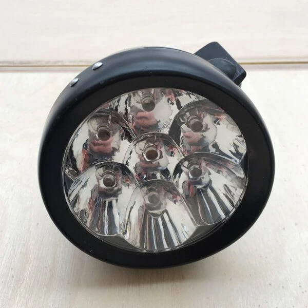 Металлическая ретро фара черная - фото 8