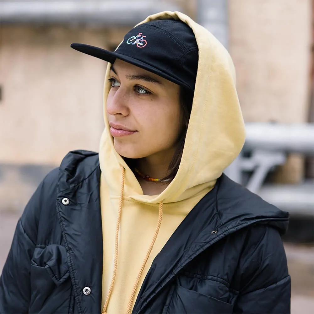 Пятипанельная кепка it's my!bike черная - фото 4