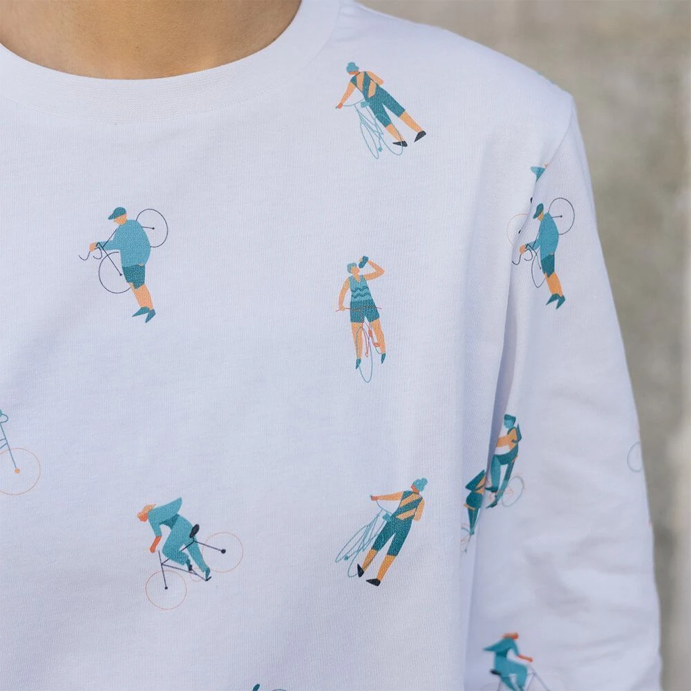 Лонгслив it's my!bike с велосипедами - фото 1