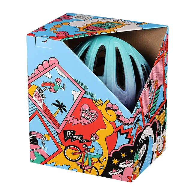 Велосипедный шлем Los Raketos BLAZE blue-violet L-XL - фото 7