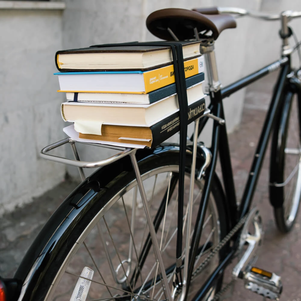 Багажная резинка тройная для велосипеда 55 см NUVO черная - фото 5