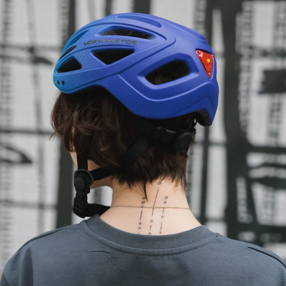 Велосипедный шлем Los Raketos BLAZE blue-violet L-XL - фото 4