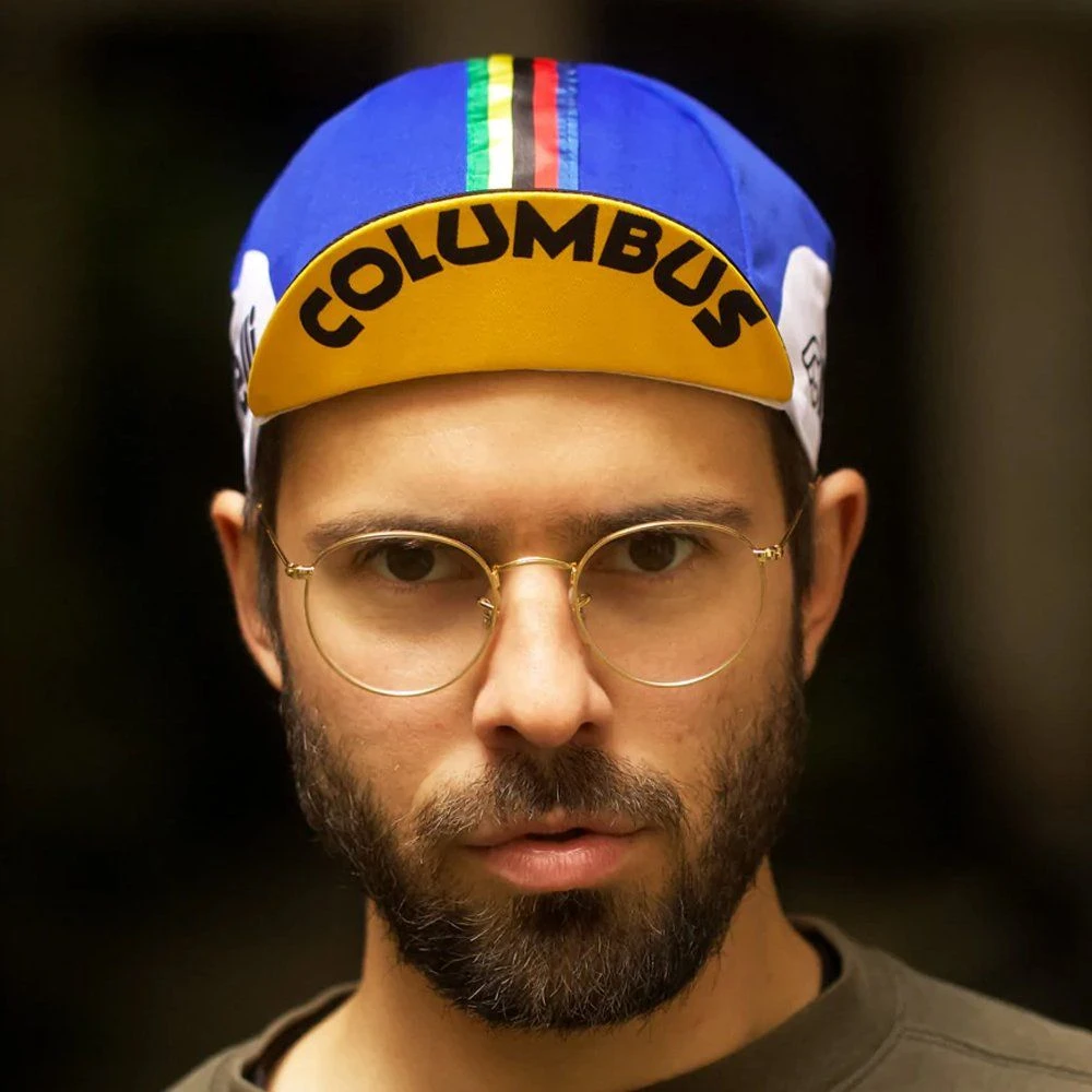 Велокепка Cinelli Bassano 85 / Синий-белый - фото 7