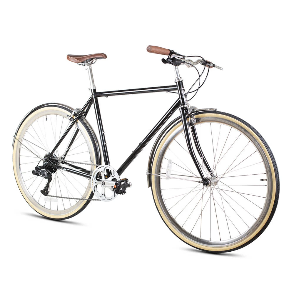 Велосипед 6KU Odyssey 8spd City Bike 58 Delano Black - фото 2