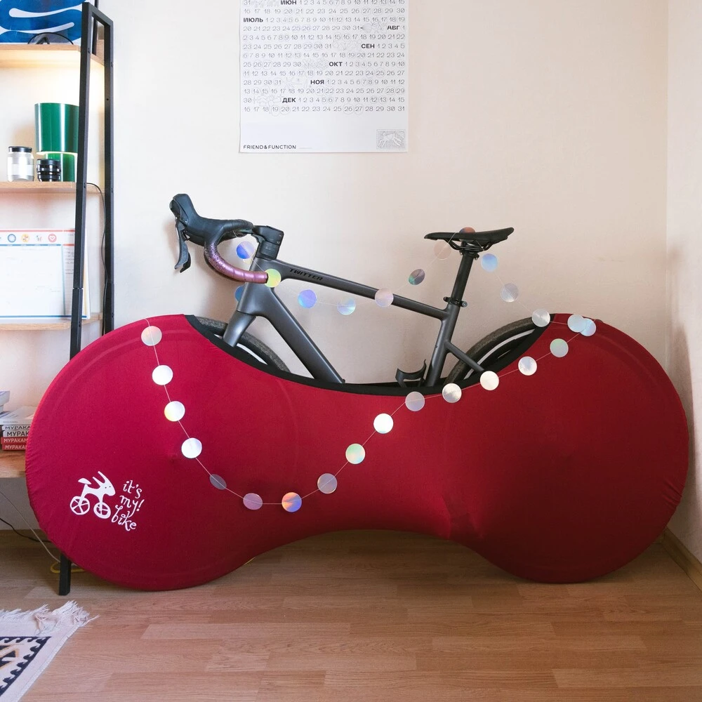 Велоносок (велочехол) it's my!bike малиновый - фото 5