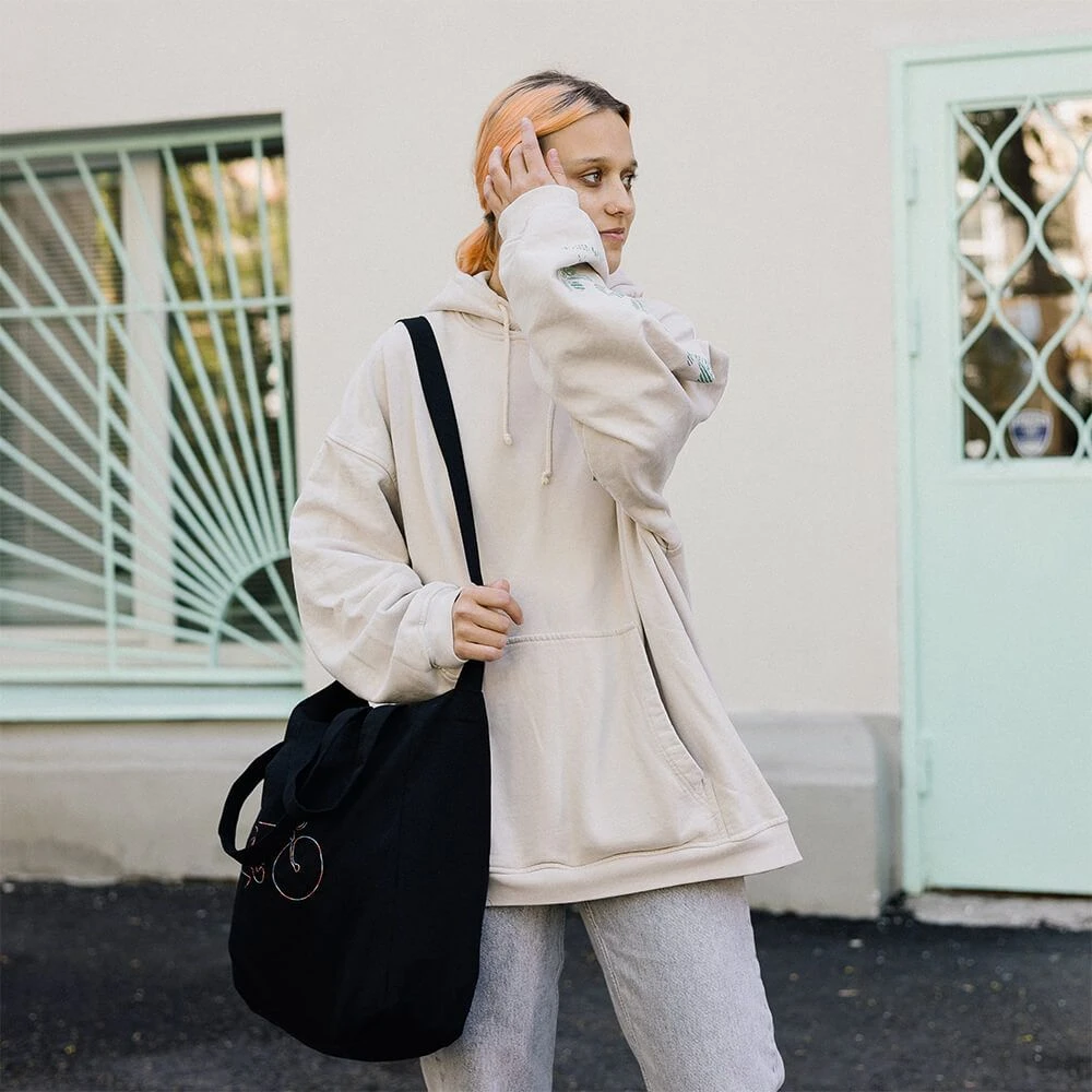 Шоппер it's my!bike с вышивкой цветной велосипед - фото 6