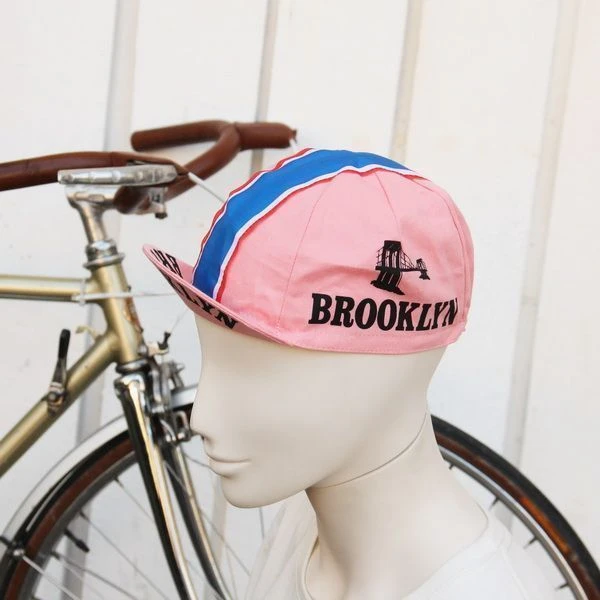 Пятипанельная велосипедная кепка BROOKLYN розовая - фото 8