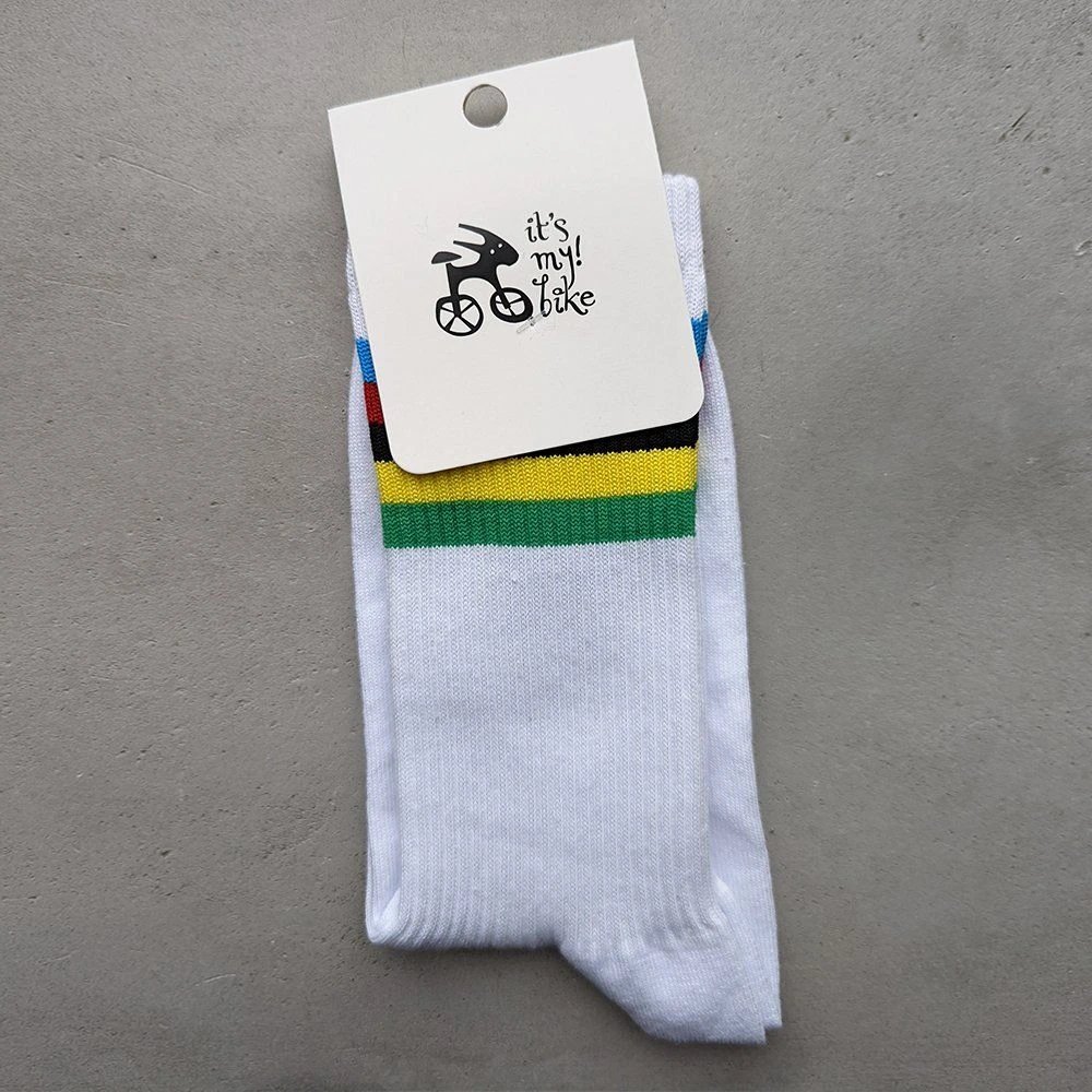 Носки it's my!bike Cycling Rainbow White 40-46 - фото 5