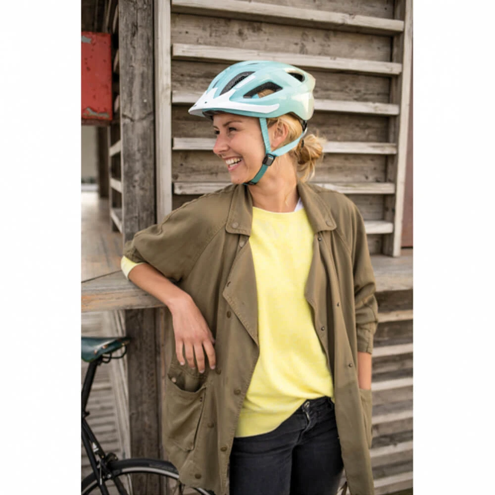 Велошлем ABUS Aduro 2.0 Blue Art S - фото 4