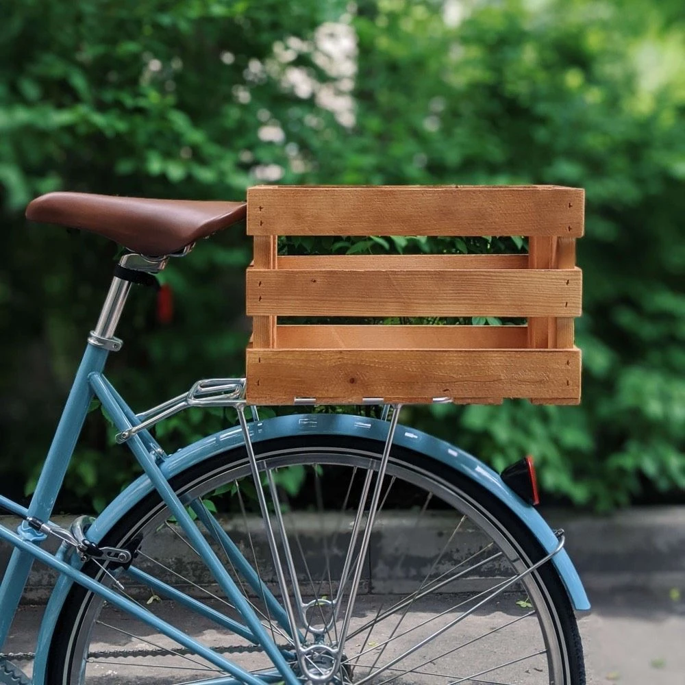 Велосипедный ящик Вася медовый - фото 1