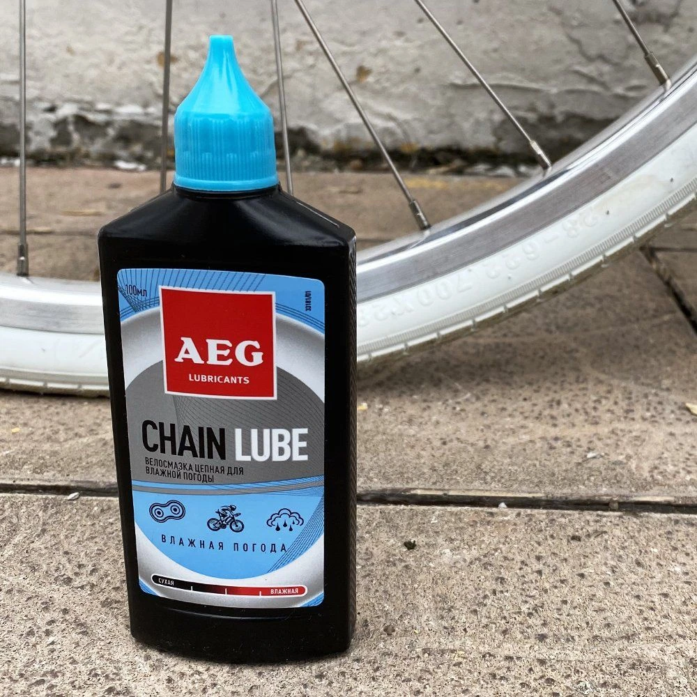 Смазка для цепи велосипеда AEG Влажная погода 100мл - фото 1