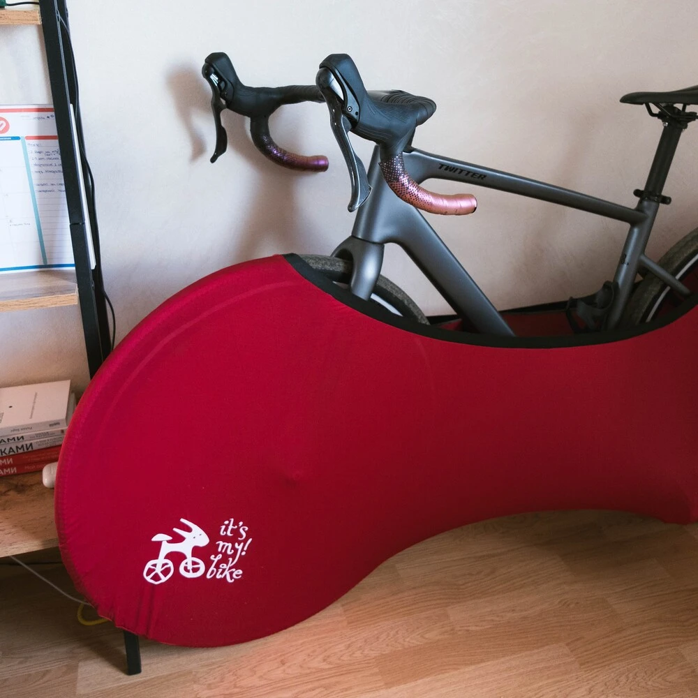 Велоносок (велочехол) it's my!bike малиновый - фото 7