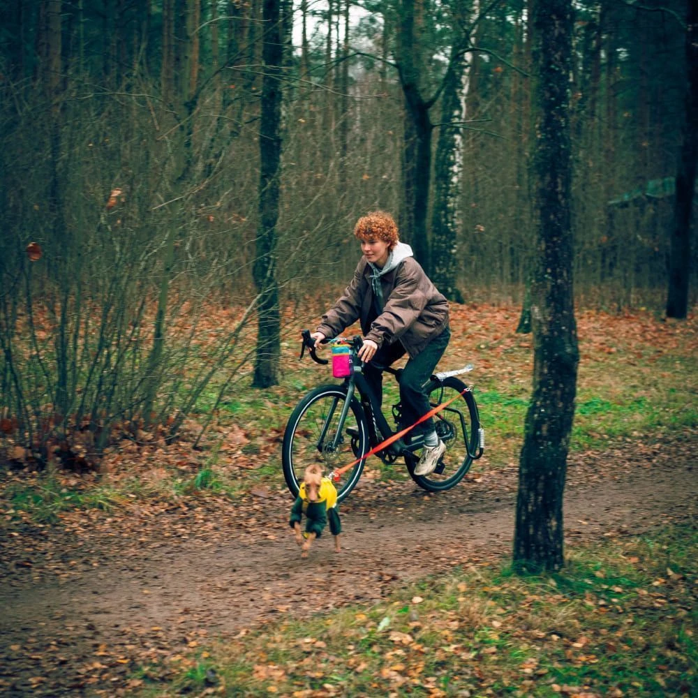 Велосипедный спрингер - держатель собаки, крепление поводка к велосипеду - фото 1