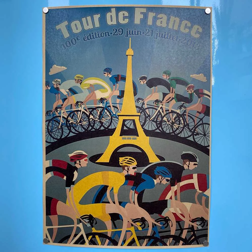 Винтажные постеры с велосипедом (разные дизайны) - фото 18