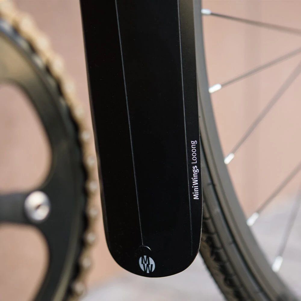 Складное велосипедное переднее крыло Mini Wings Mudguard черное - фото 3