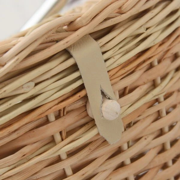 Корзина с крышкой на руль it's my!bike коричневая - фото 5