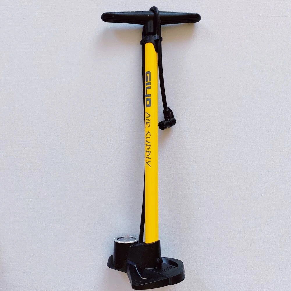 Напольный велосипедный насос Giyo GF-38P желтый - фото 5