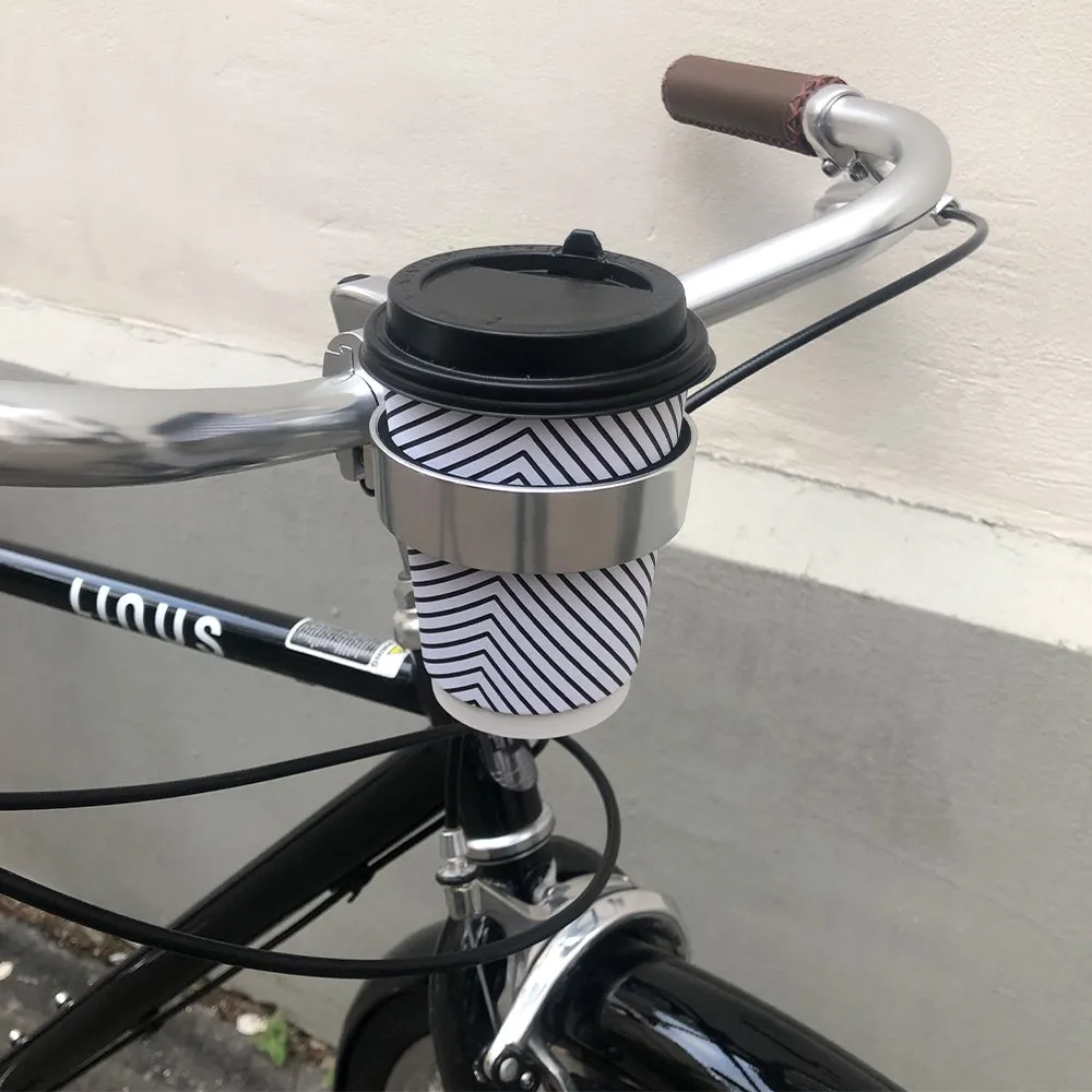 Капхолдер на руль серебряный - фото 2