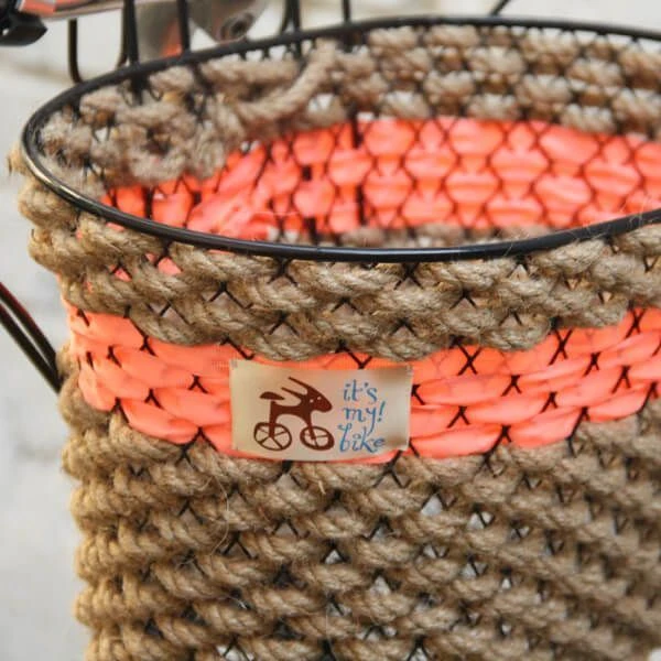 Корзина хорошая канатно-коралловая - фото 4