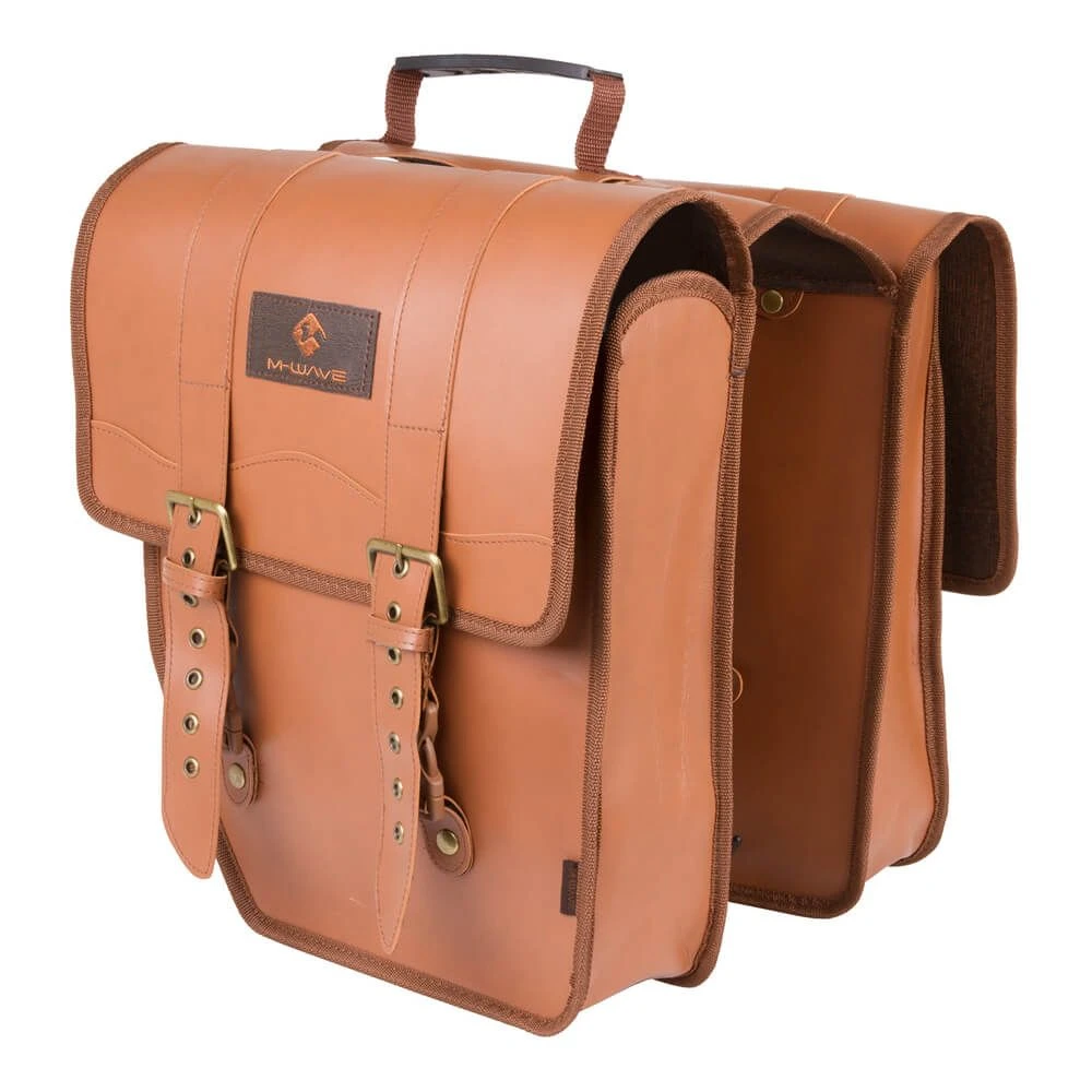 Сумка двойная на багажник Amsterdam Double коричневая - фото 1