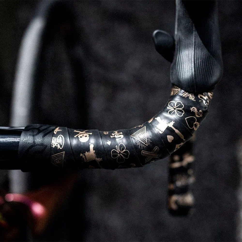 Обмотка руля Cinelli Tape Volee Mike Giant Gold / Черный - фото 3