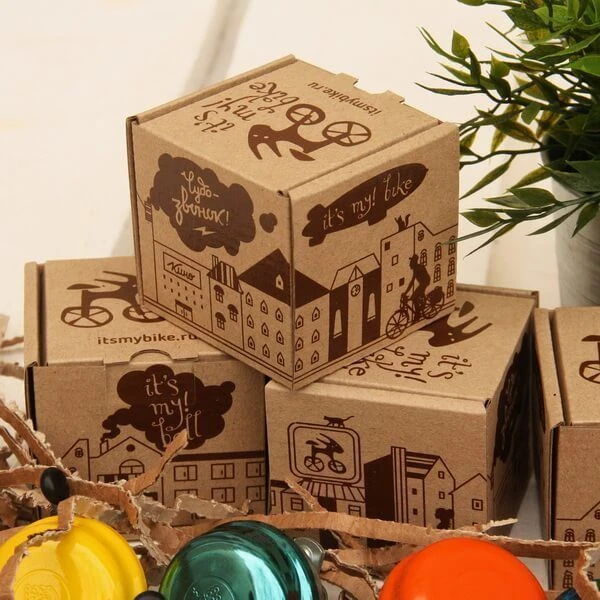 Звонок it's my!bike шоколадный с блестками - фото 3