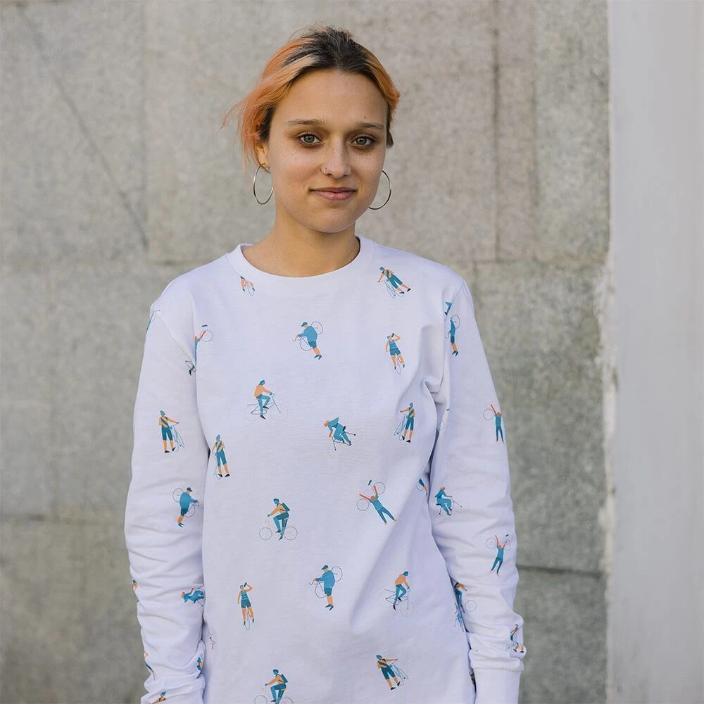 Лонгслив it's my!bike с велосипедами - фото 2