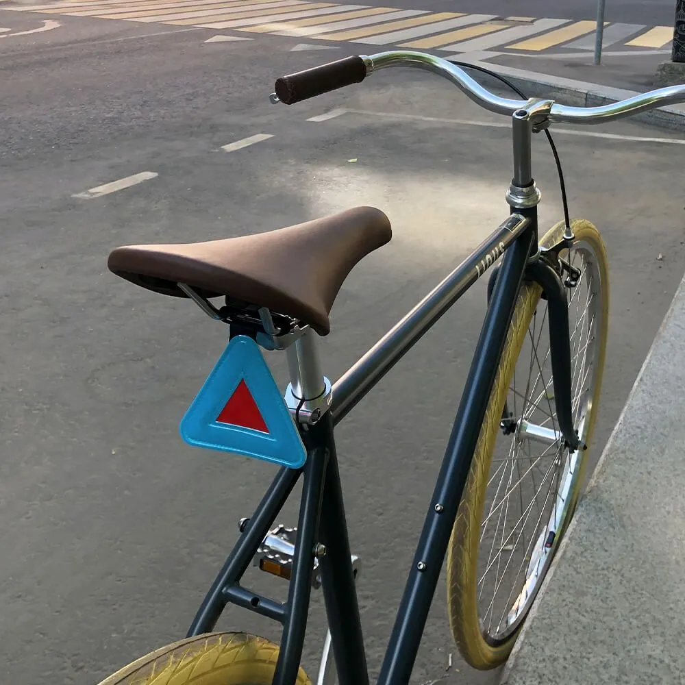 Светоотражающий треугольник it's my!bike голубой - фото 4