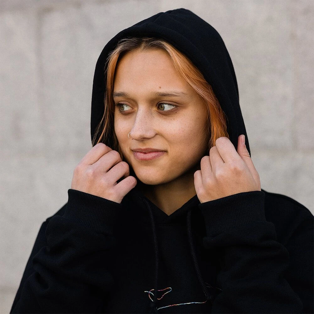 Худи it's my!bike с вышивкой цветной велосипед - фото 4