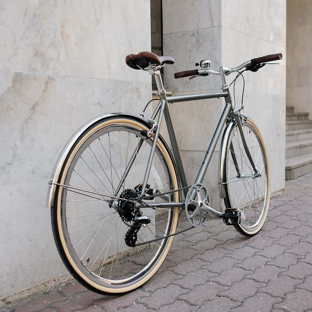 Велосипед 6KU Odyssey 8spd City Bike 58 Brandford Silver - фото 6