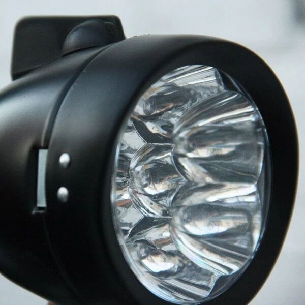 Металлическая ретро фара черная - фото 4