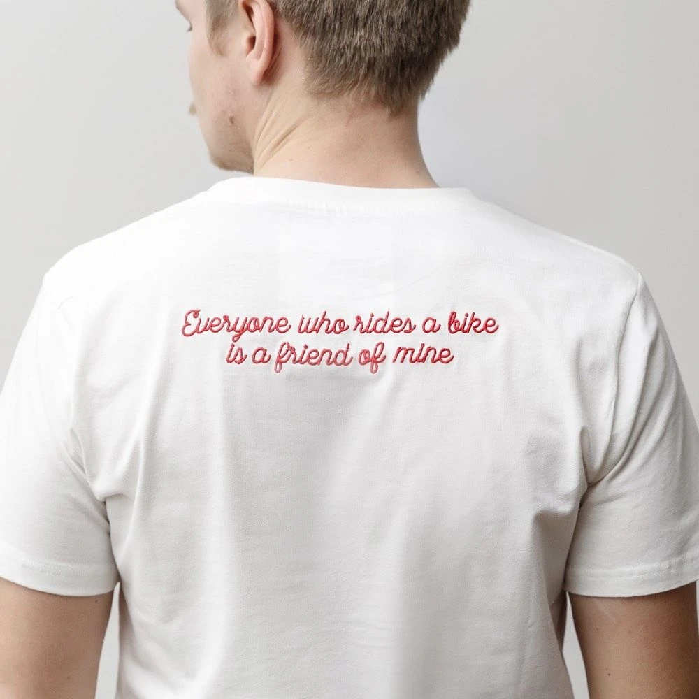 Футболка Dedicated Stockholm Velo Script Off-White - фото 2