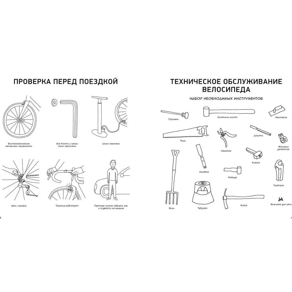 Книга Велосипед. Краткий курс в комиксах. Иллюстрированный путеводитель по жизни на двух колесах - фото 7