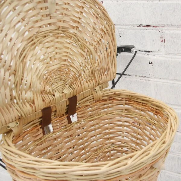 Корзина с крышкой на руль it's my!bike коричневая - фото 2