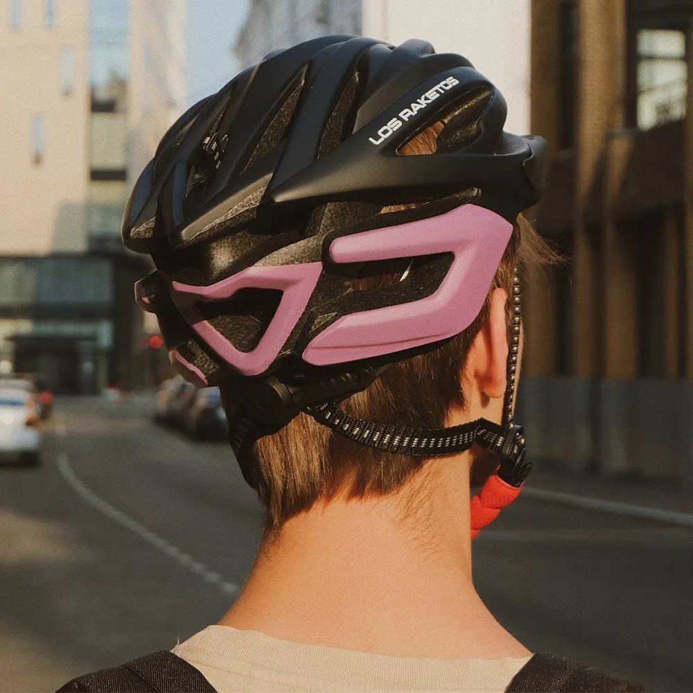 Велосипедный шлем Los Raketos VERTIGO Black-Rose L-XL - фото 3