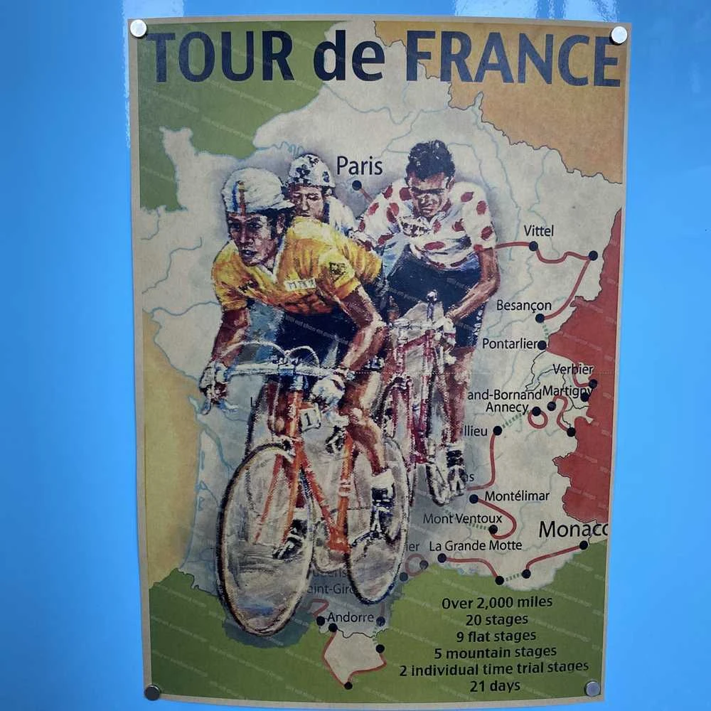 Винтажные постеры с велосипедом (разные дизайны) - фото 15