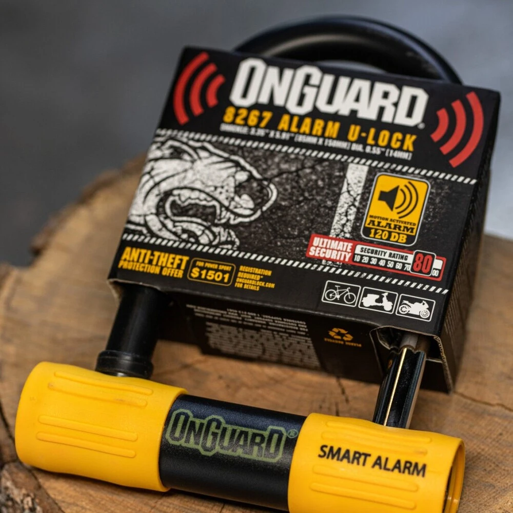 Велозамок с сигнализацией OnGuard Smart Alarm (85мм x 150мм x 14мм) - фото 4
