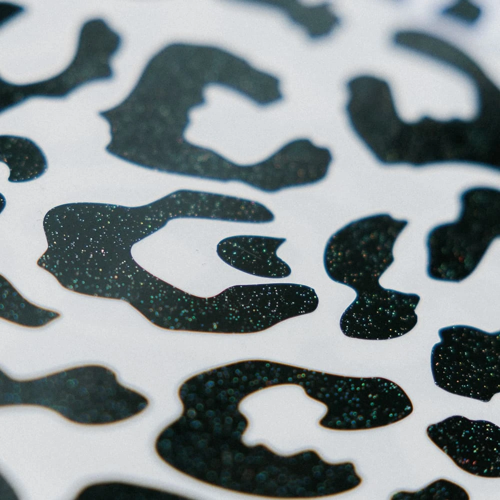 Глиттерные наклейки it's my!bike черный леопард - фото 4