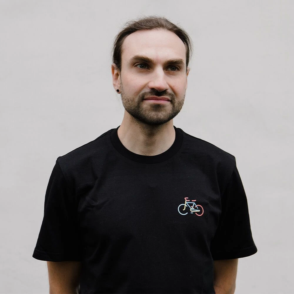 Футболка it's my!bike черная с велосипедом - фото 4